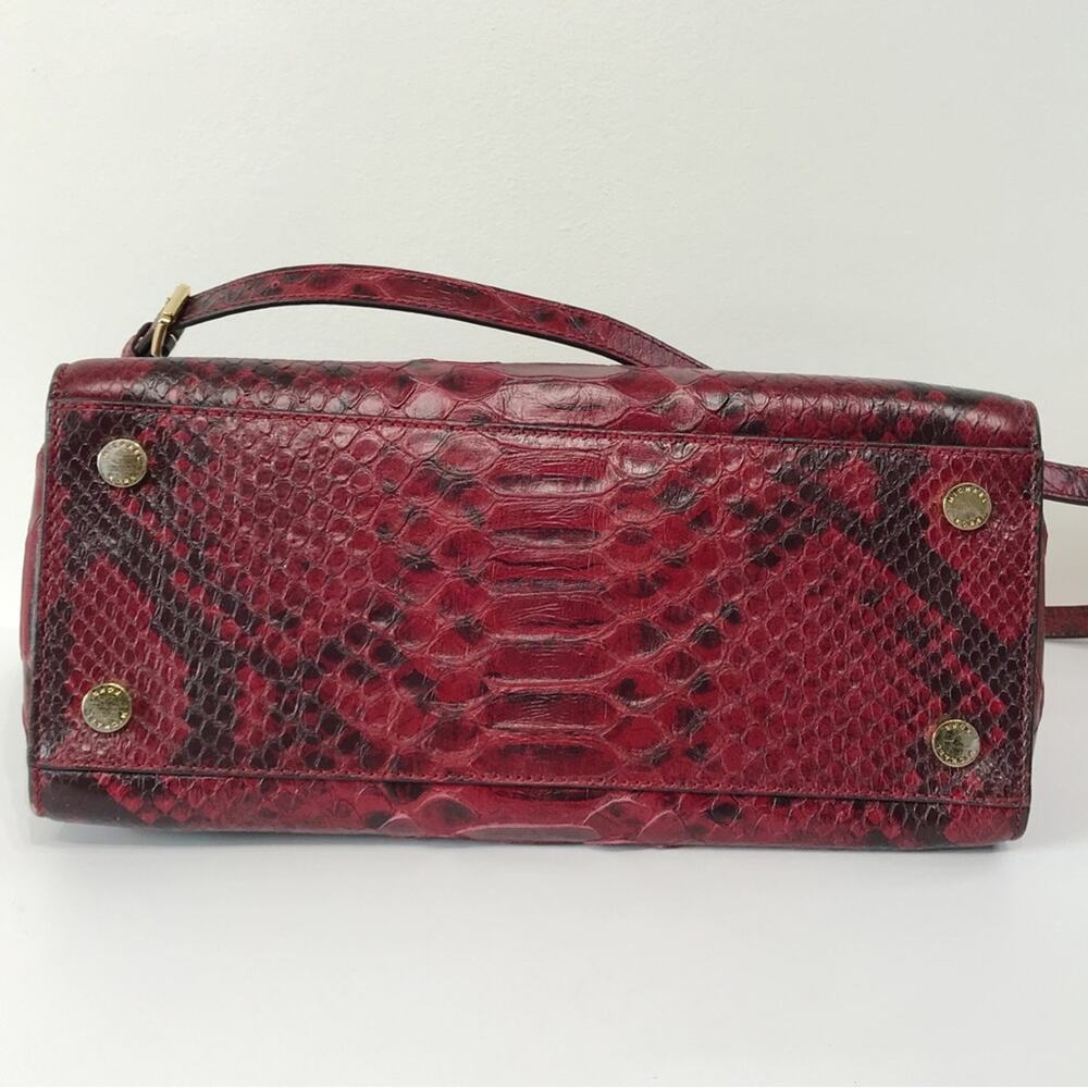 Michael Michael Kors Red Python Embossed Leather … - image 8